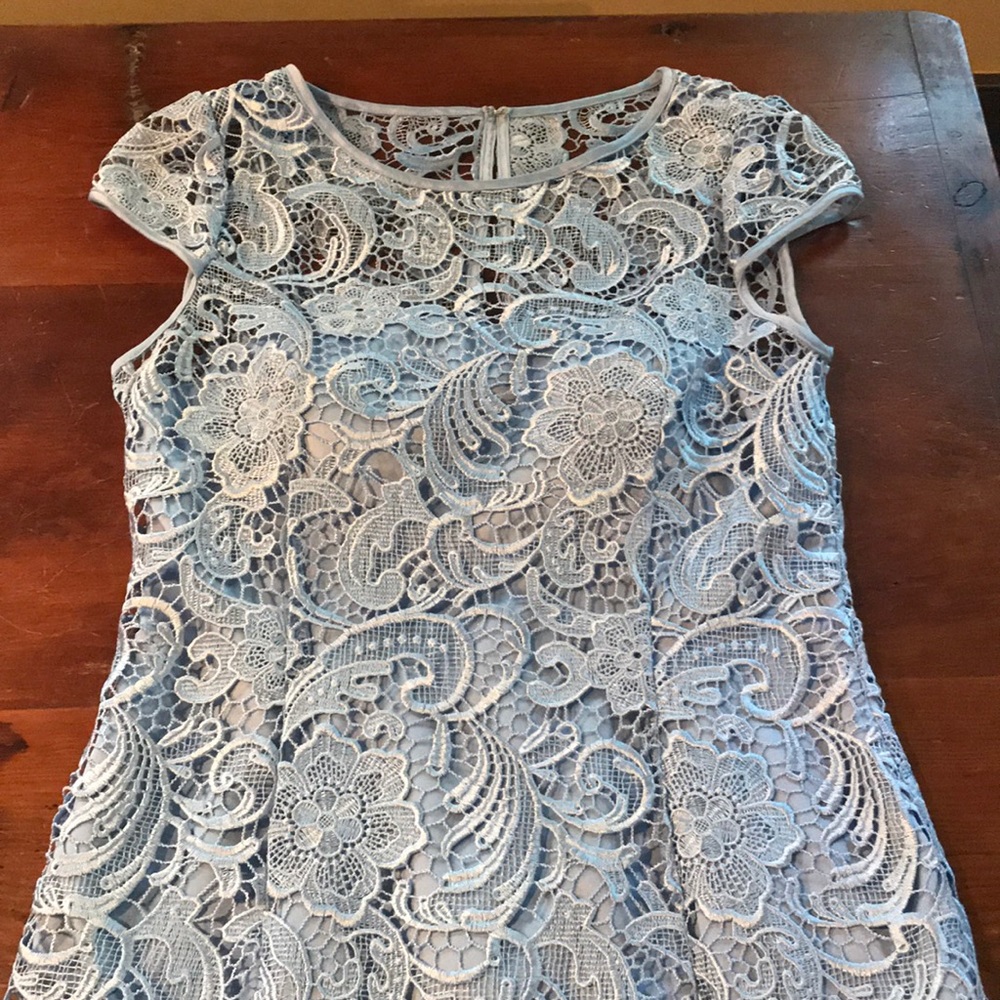 Baby blue mini dress